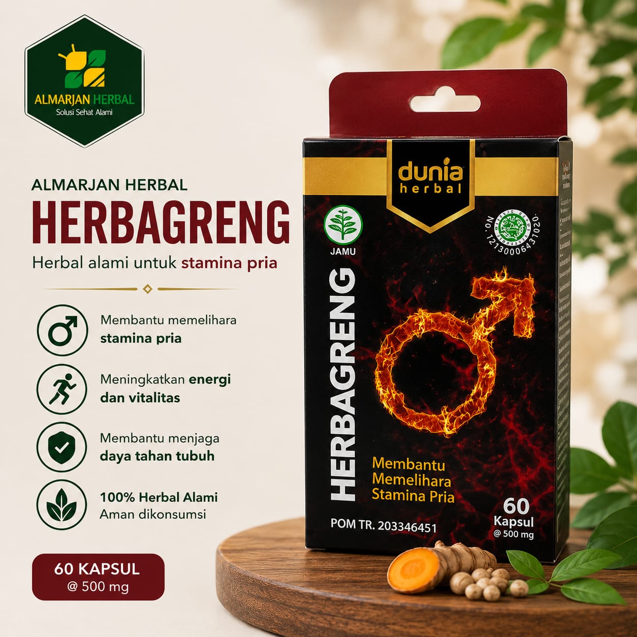 Jual HERBAGRENG 60 KPSL Asli - Al Marjan