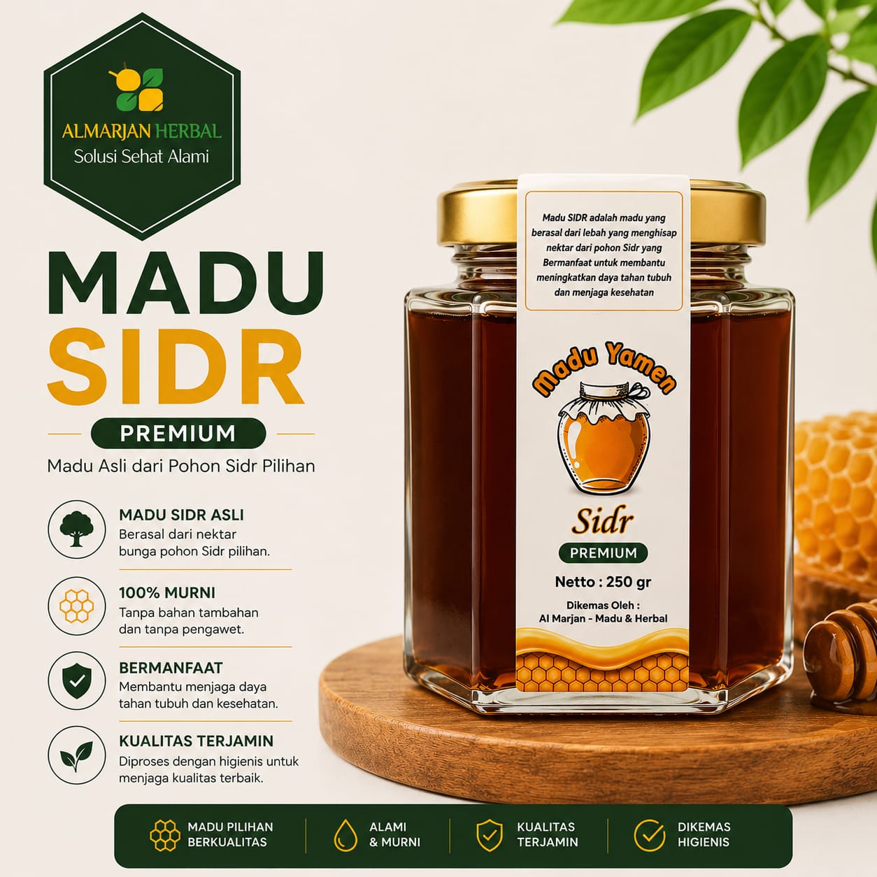 MADU SIDR PREMIUM 250 GRAM