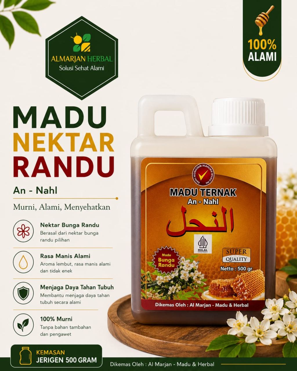 MADU AN NAHL RANDU 500 GR
