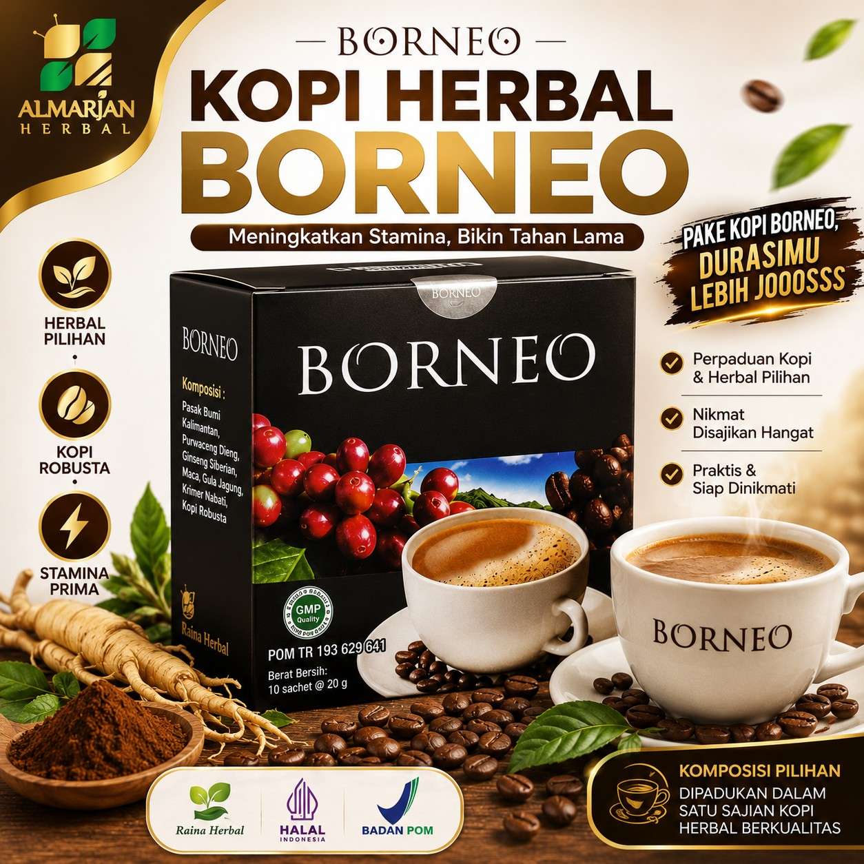 KOPI BORNEO 1 SACHET