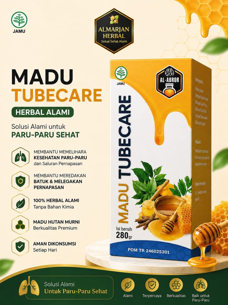 MADU TUBECARE AL ABROR DUNIA HERBAL