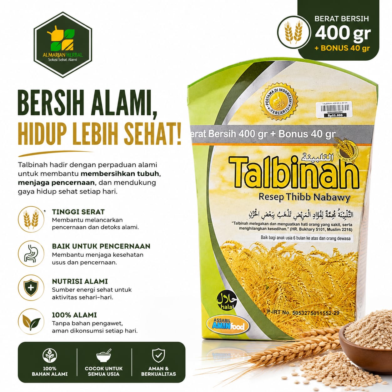 TALBINAH 400 GR + 40 GR