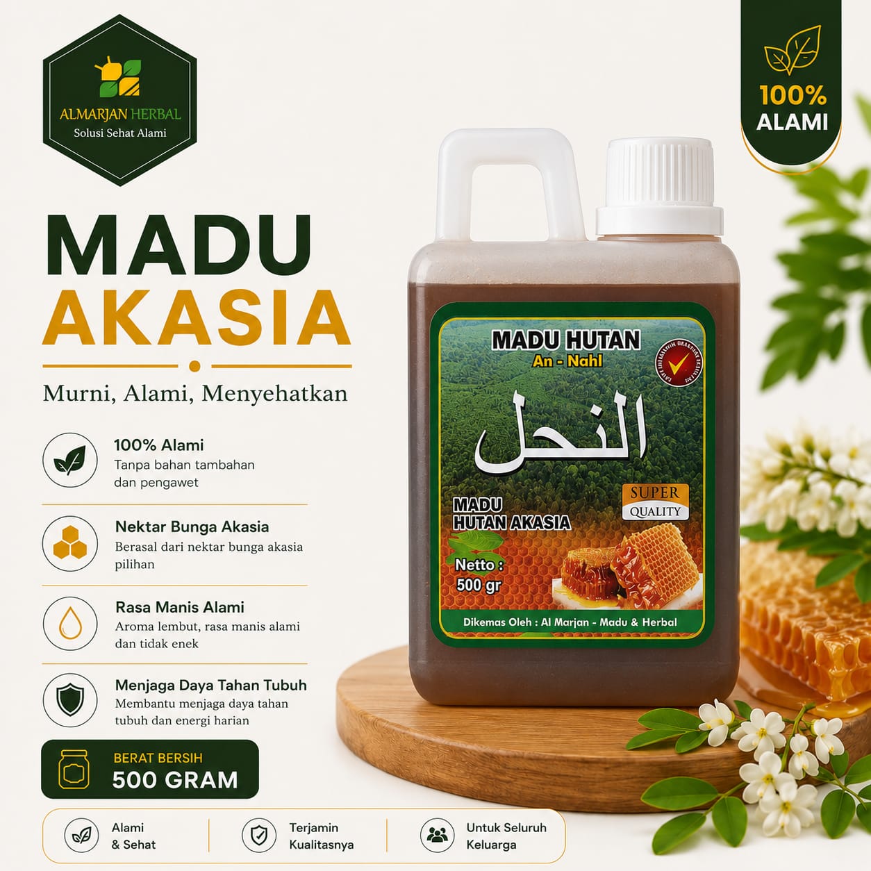 MADU AN NAHL AKASIA 500 GR
