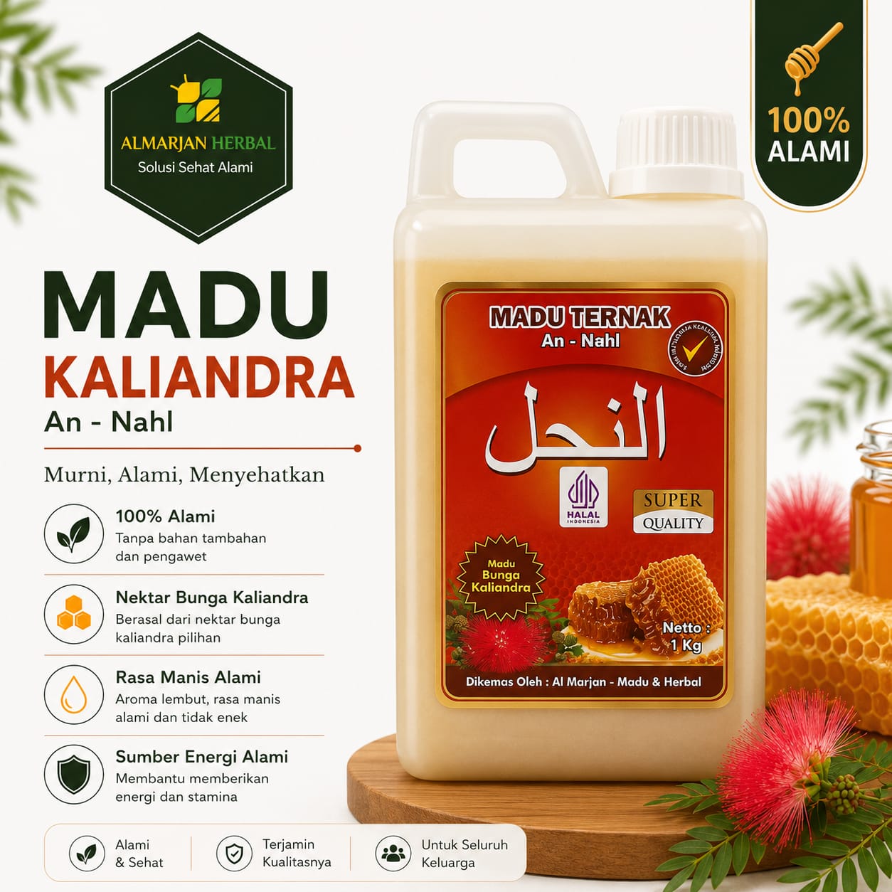 MADU AN NAHL KALIANDRA 1000 GR