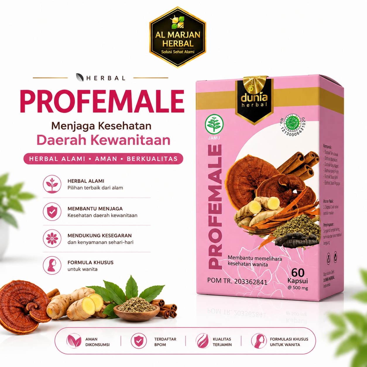 Jual PROFEMALE 60 KPSL Asli - Al Marjan