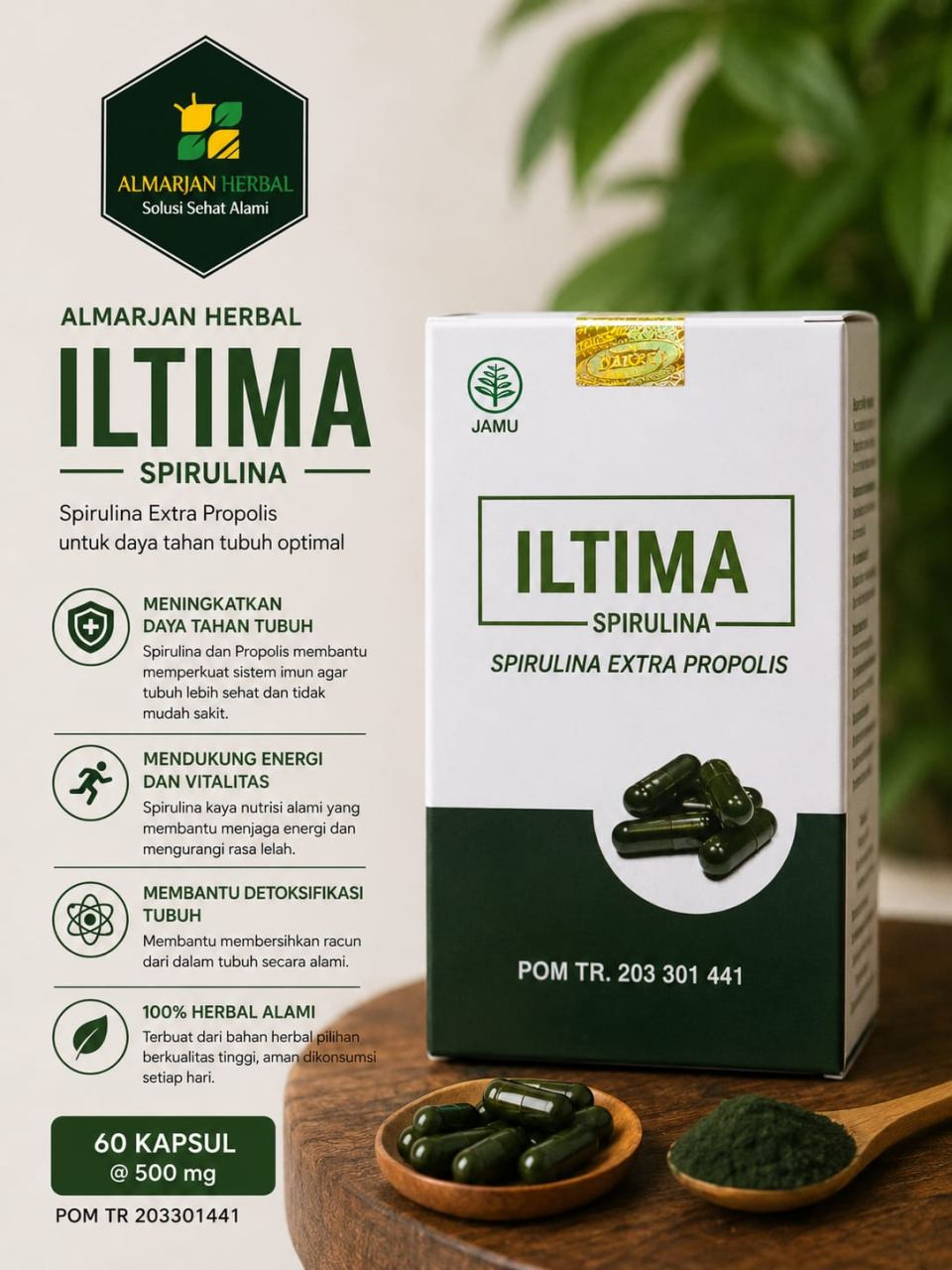 ILTIMA SPIRULINA 60 KPSL