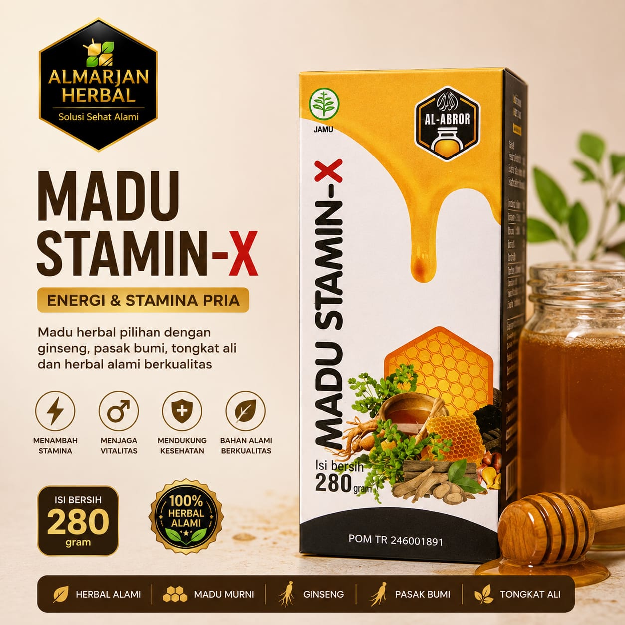 STAMIN-X MADU HERBAL AL ABROR