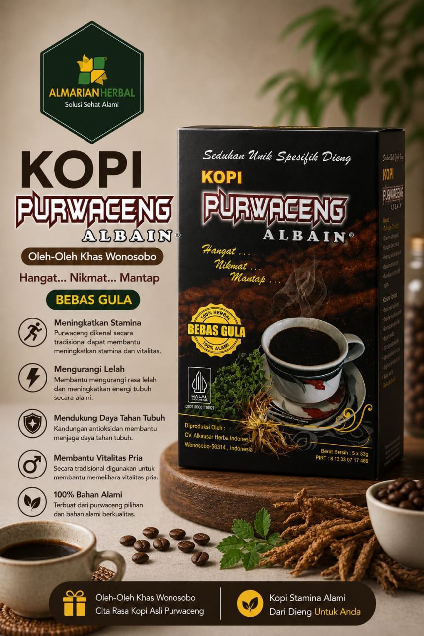 Jual KOPI PURWACENG BEBAS GULA Asli - Al Marjan