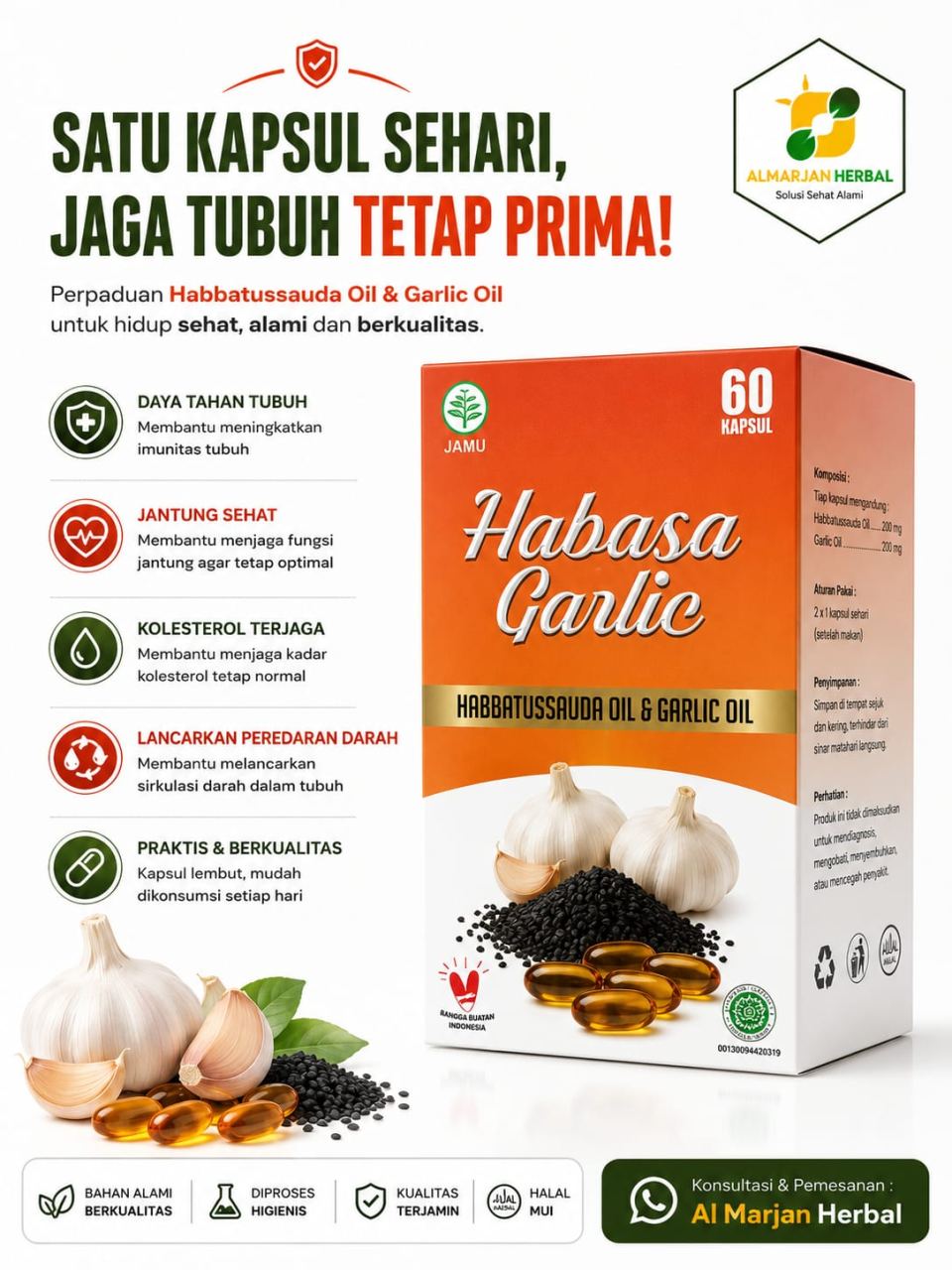 HABASA GARLIC 60 KPSL