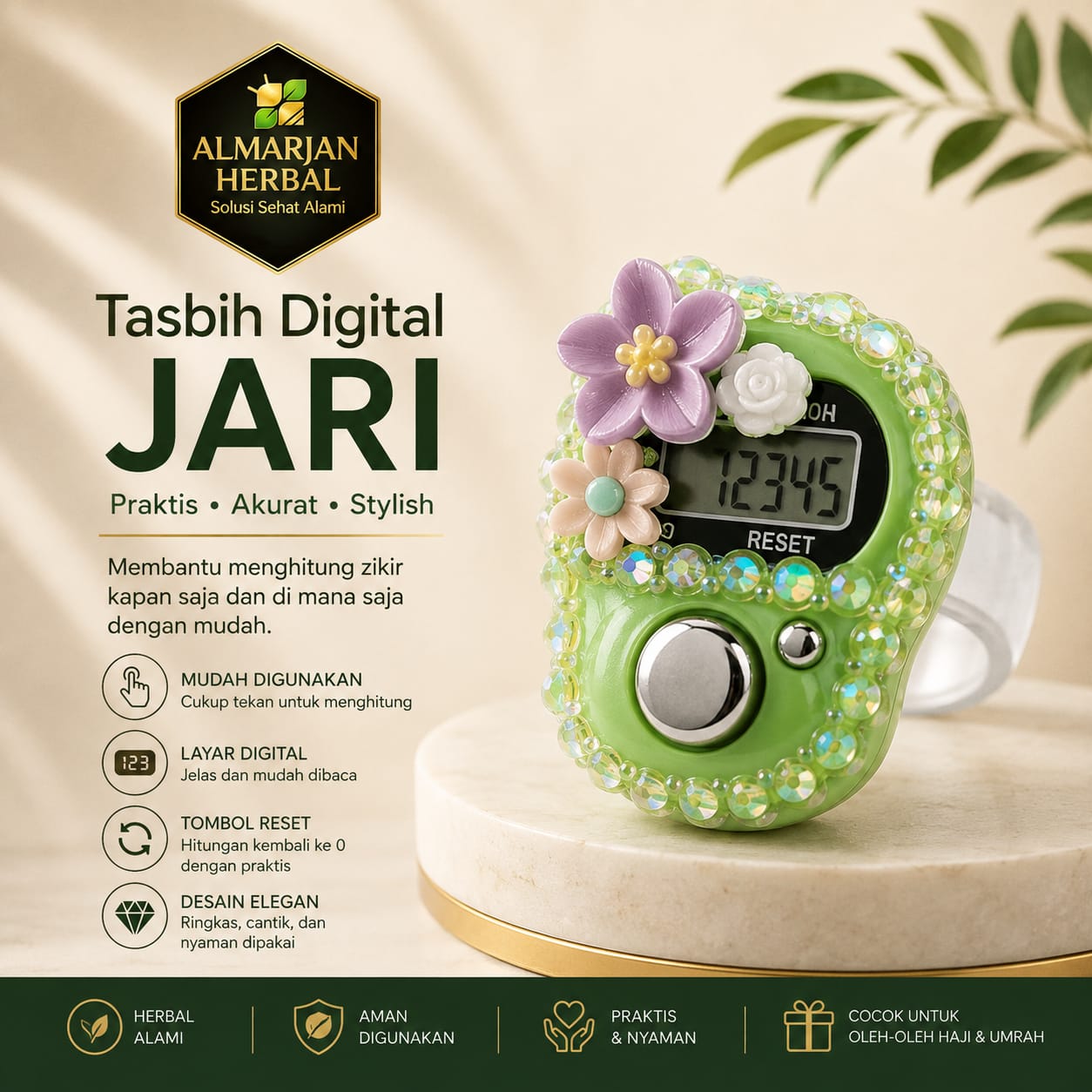 TASBIH DIGITAL MANIK MANIK