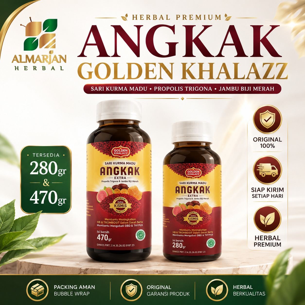 SAKUR ANGKAK EXTRA KISMIS 280 GR GOLDEN KHALLAZZ